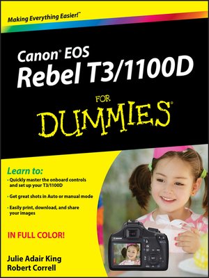 cover image of Canon EOS Rebel T3/1100D For Dummies